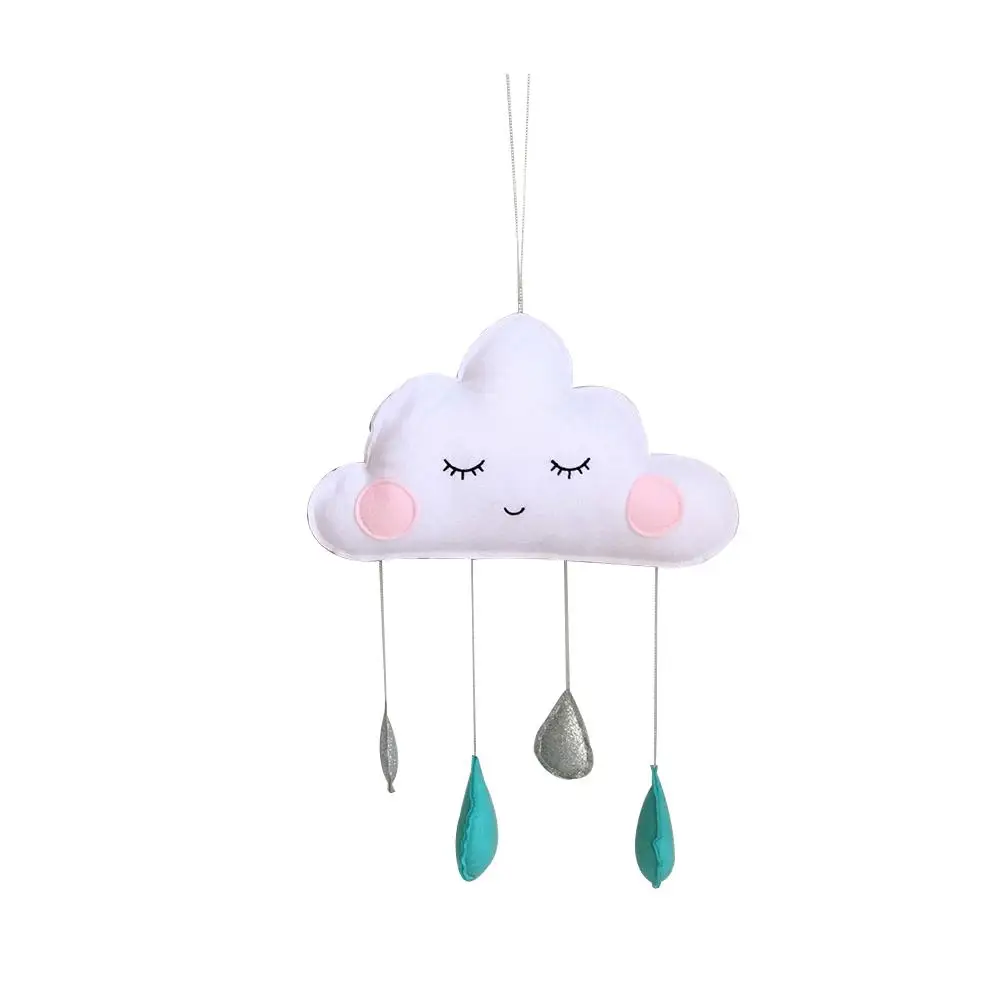 

Cloud Felt Raindrop Pendant Wall Hanging Decor Kids Room Photography Props Custom Jewelry Lovely Design Cloud Hanging