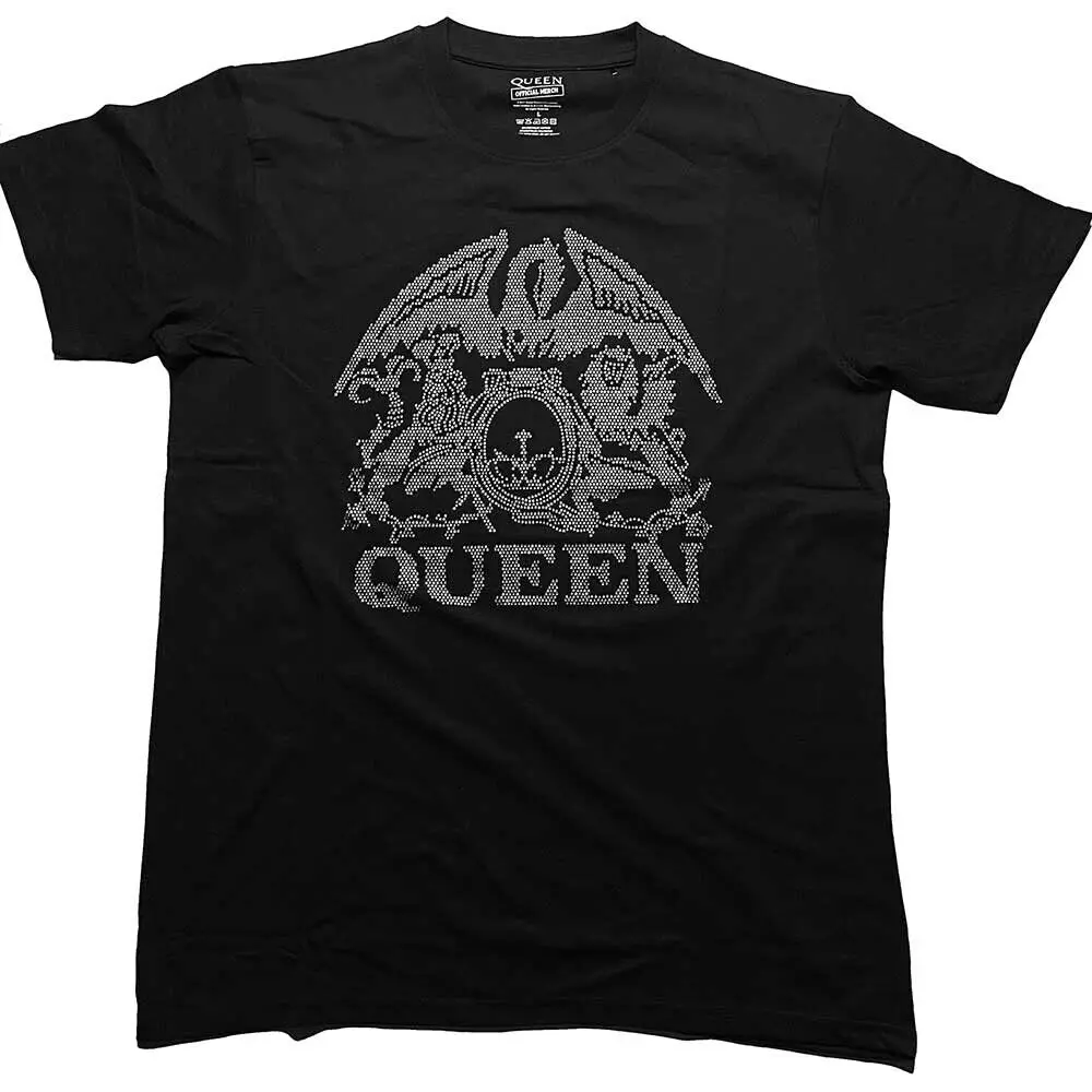 Men's Queen Crest T shirt X Large Black