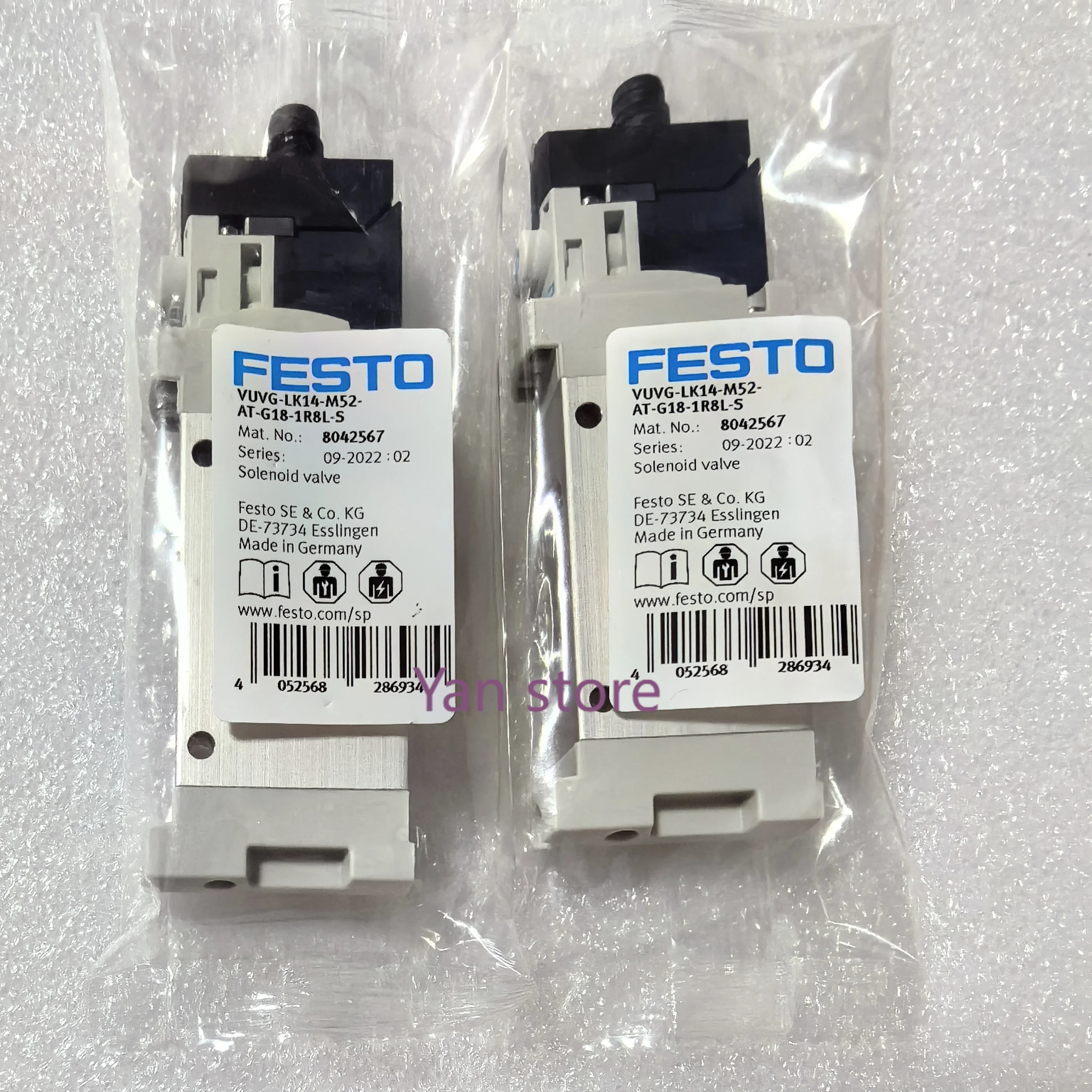 

Brand new original solenoid valve VUVG-LK14-M52-AT-G18-1R8L-S 8042566 8042567 8042568