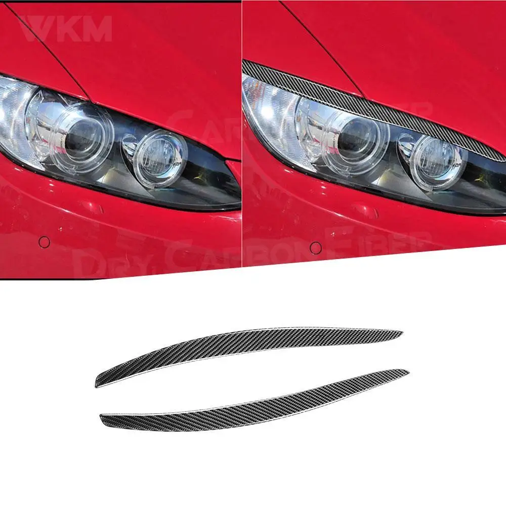 

Carbon Fiber Headlight Eyebrows Sticker Trim For BMW 3 Series E92 E93 M3 Coupe E90 318i 320i 325i F30 2005-2015 Foglamp Eyebrow