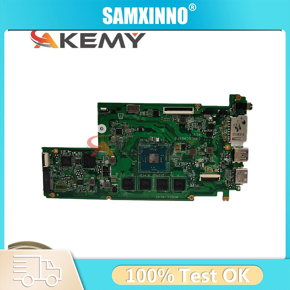 

For Lenovo Ideapad N22 N42-20 Notebook Mainboard HSB J E89382 DANL6CMB6F0 SR2KN N3060 2GB Laptop Motherboard Chromebook