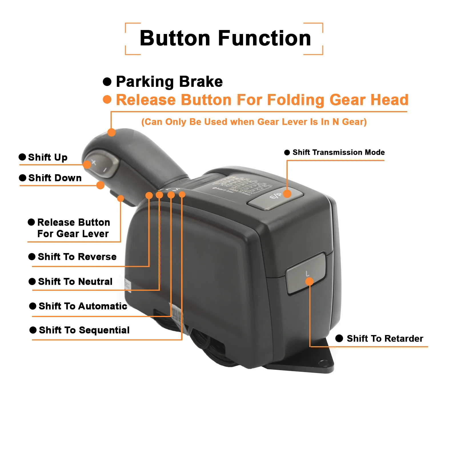 USB Truck Simulator Shifter Automatic Transmission Gear Shift for PC Sim Racing Game ATS ETS2 Compatible with Logitech G29 G920
