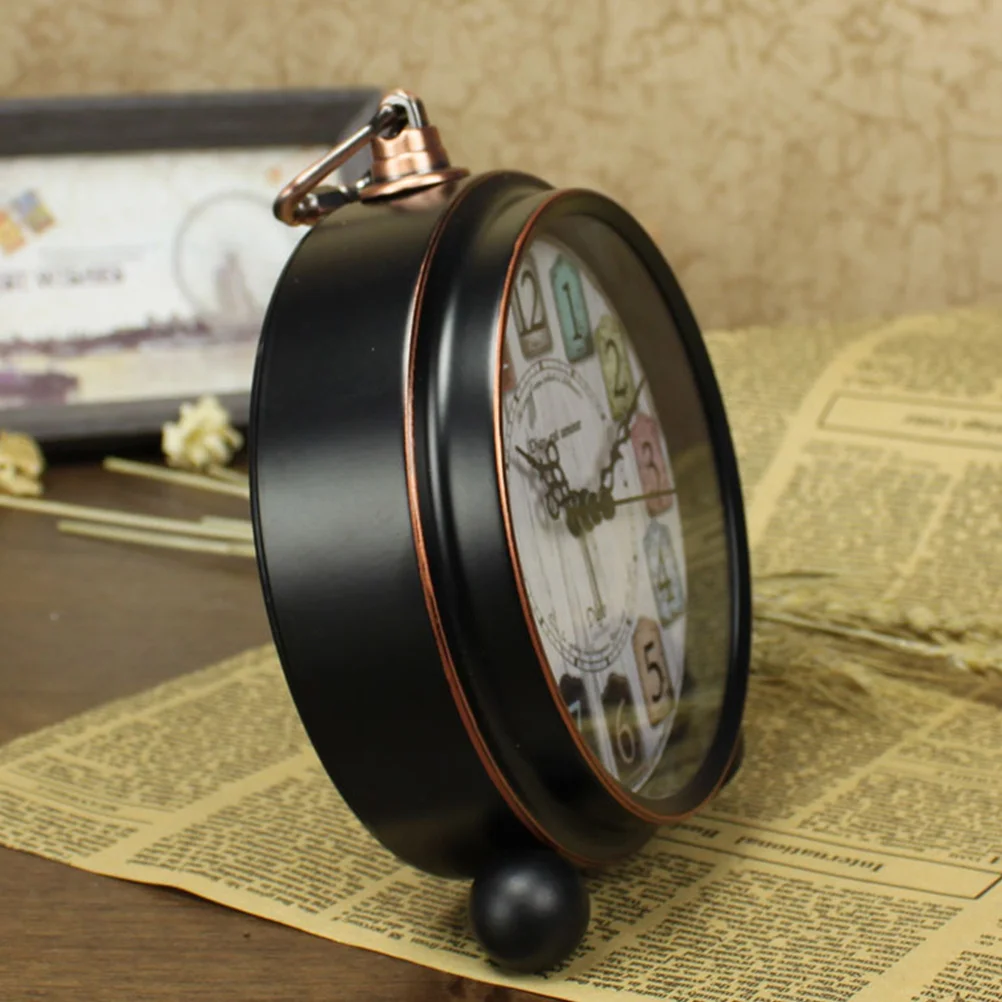 

Retro Alarm Clock Student Clock Small Practical American Clock for Home (Without Bronze)