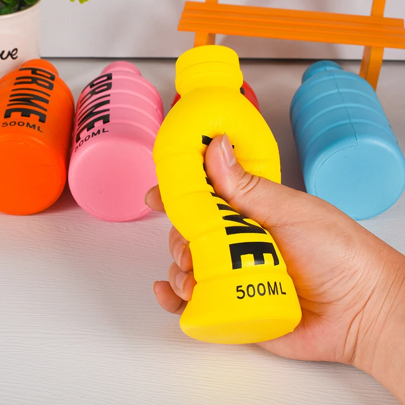 Anti-Stress Prime Drink Bottle Plushie, Squeeze Toy, Latte recheado macio, Americano, Café, Kids Birthday Prop