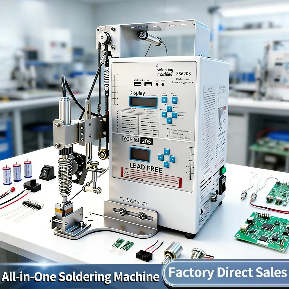 Soldering Stations for USB Circuit Board DB Head Aviation Plug Automatic Soldering Machine 220V/110V Electronic Welding Machine