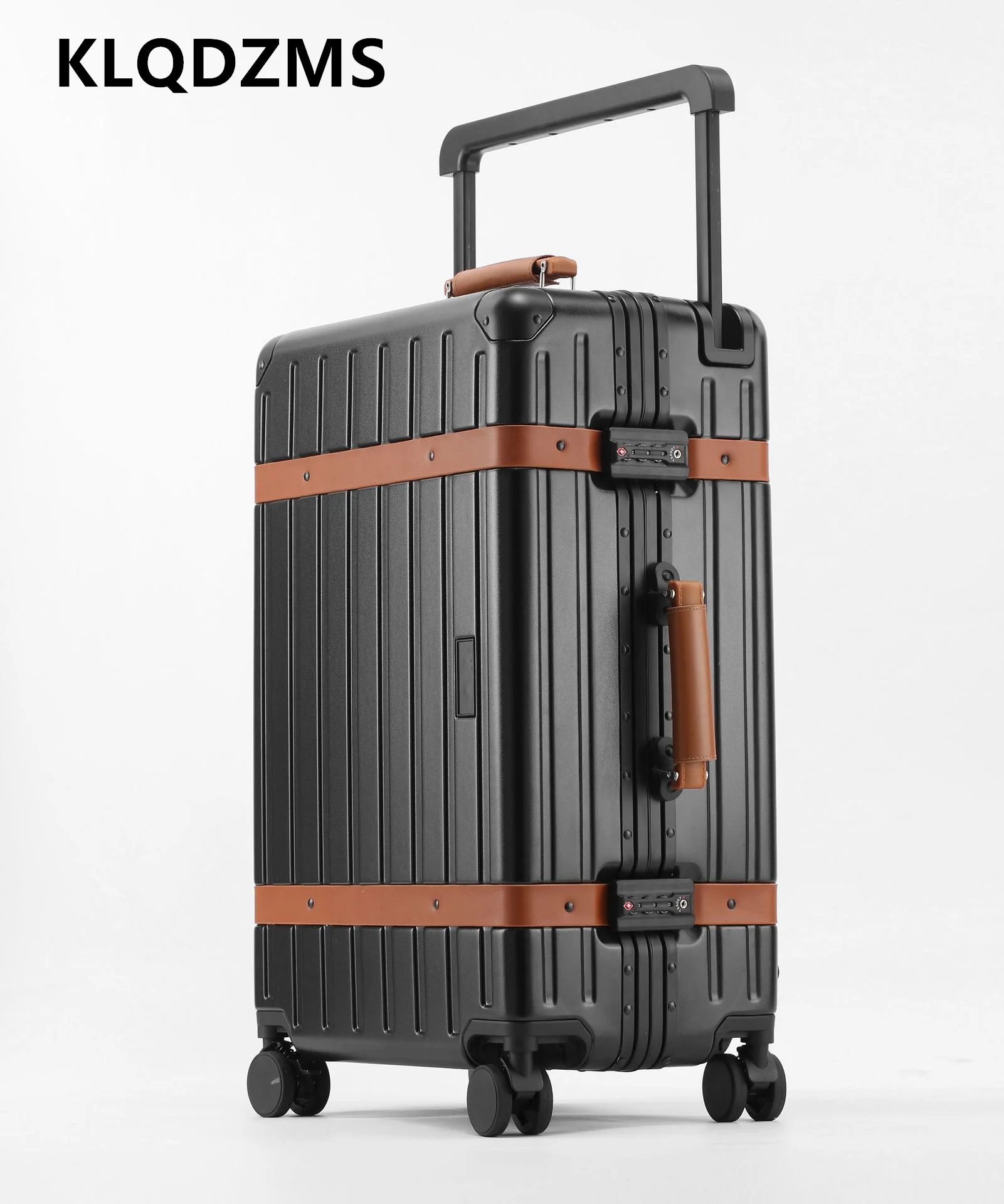 KLQDZMS Travel Luggage High Quality 20 Inch Boarding Box Aluminum Frame Trolley Case 24