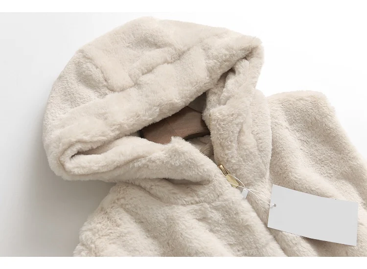 Inverno delle nuove donne allentate cerniera pelosa con cappuccio cardigan aperto gilet anti-età capispalla Faionable Fem Jaet