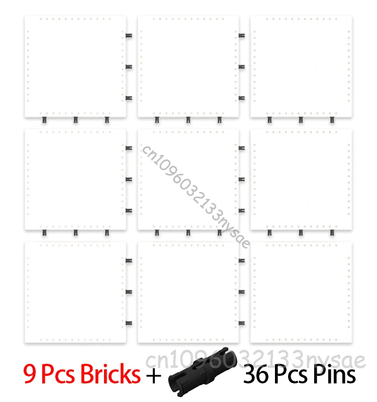 Groothandel 6-20 Stuks 16x16 Pixel Art Bouwsteen Grondplaat 65803 Compatibel met 98138 Kleine Deeltjes Bricks DIY Speelgoed Gratis Pins