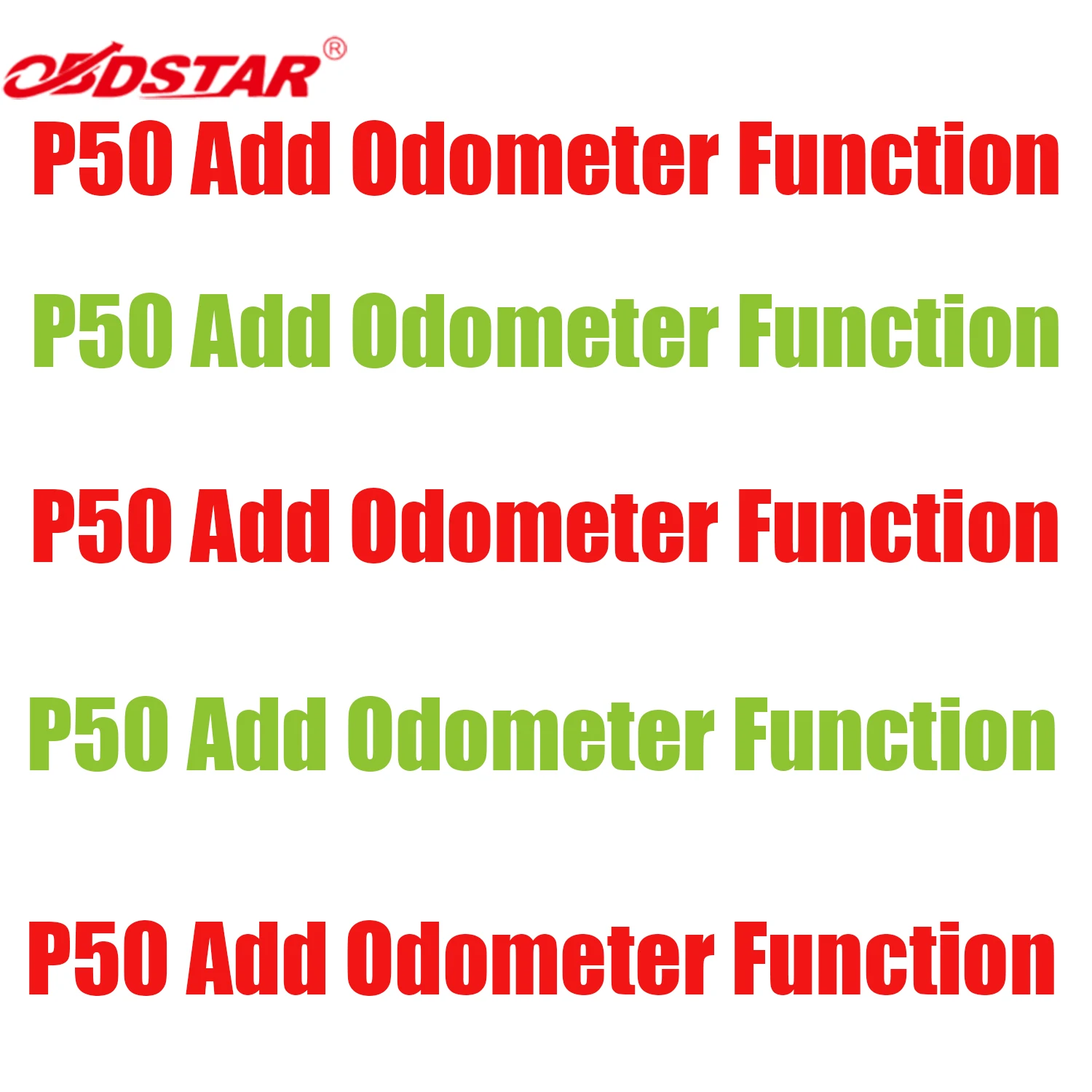 

OBDSTAR P50: Активация функции одометра (индивидуальная услуга, без доставки)