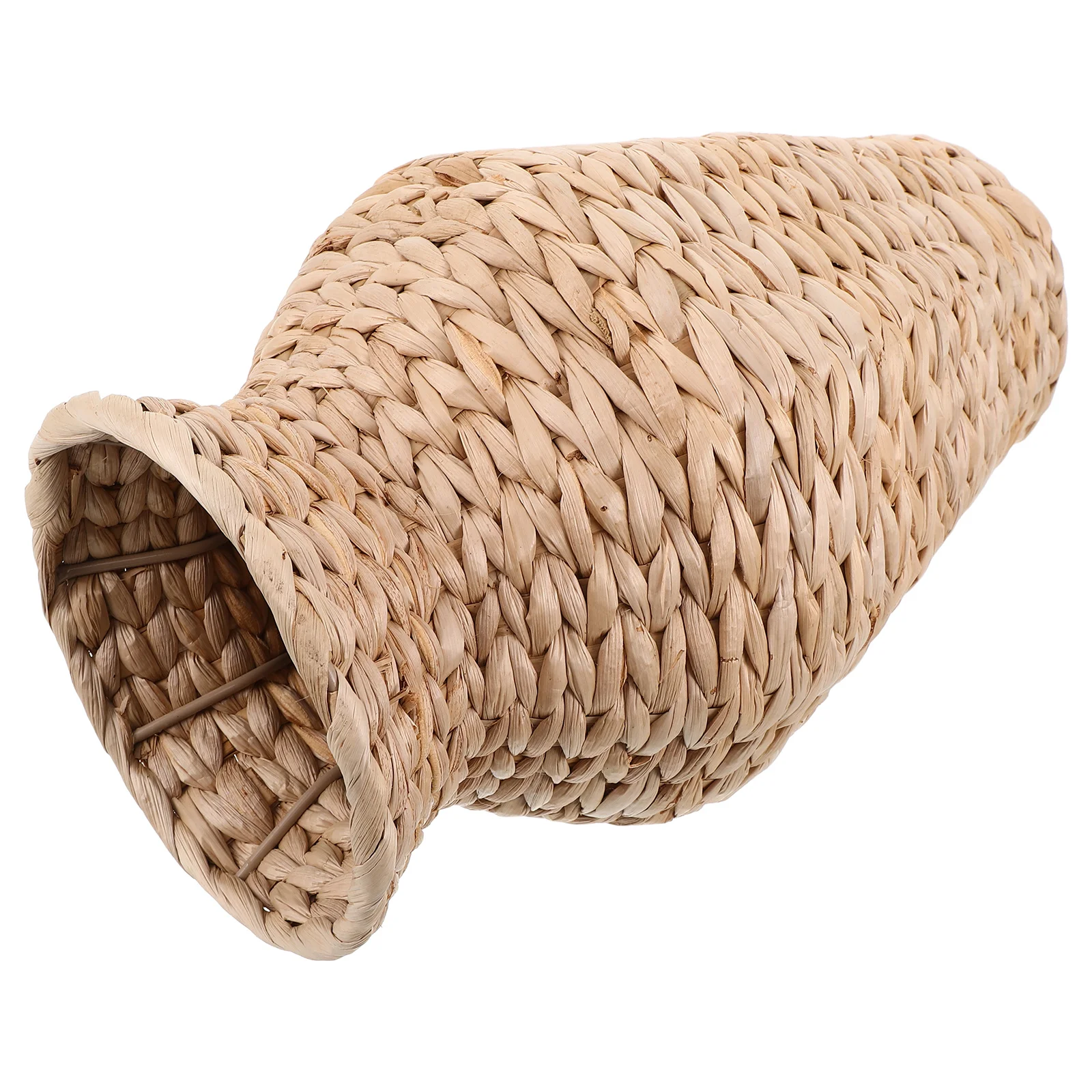 

Vase Retro Straw Flower Weaving Baskets Wedding Woven Vases Beige for Flowers Office