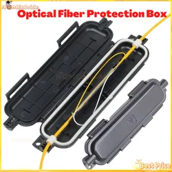 Drop cable waterproof protection box Optical fiber Protection box with SC Adapter tube heat shrink tubing Type protection box