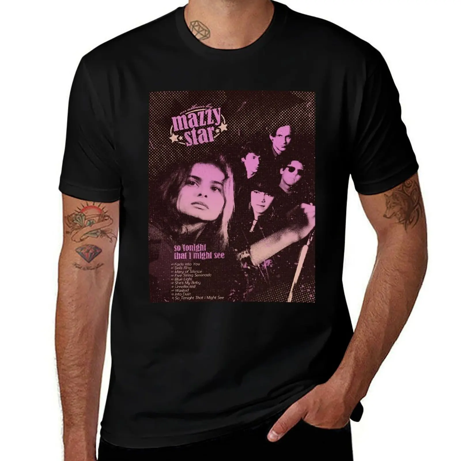 

Mazzy Star - Alternative Poster T-Shirt sweat cotton graphic tees Personalized t-shirt T-shirts for men cotton