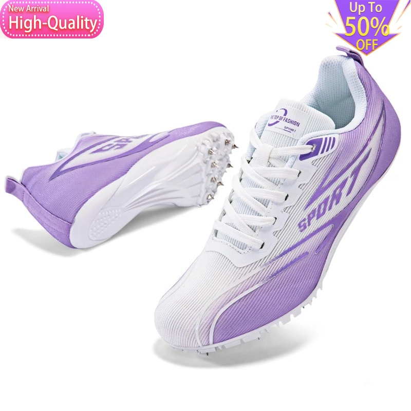 2026 New Summer Low Cut Shock-absorbing Mens Womens Track Field Shoes Balance Training Sports Shoes Long Jump Soft Nail Shoes