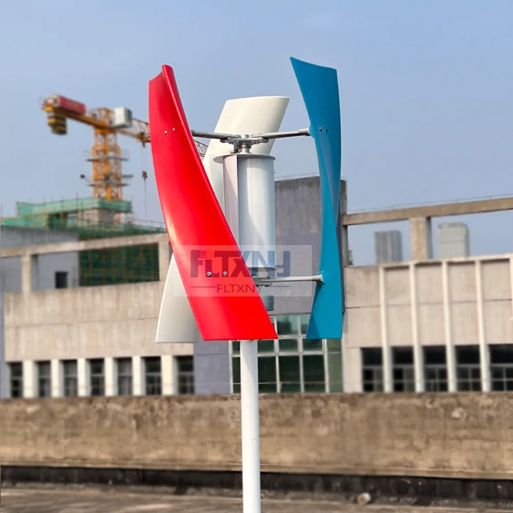 CE Roof Mount Residential 10000w 12V 24V 48V Vertical Axis Efficient Wind Turbine Generator For Home Use high efficiency