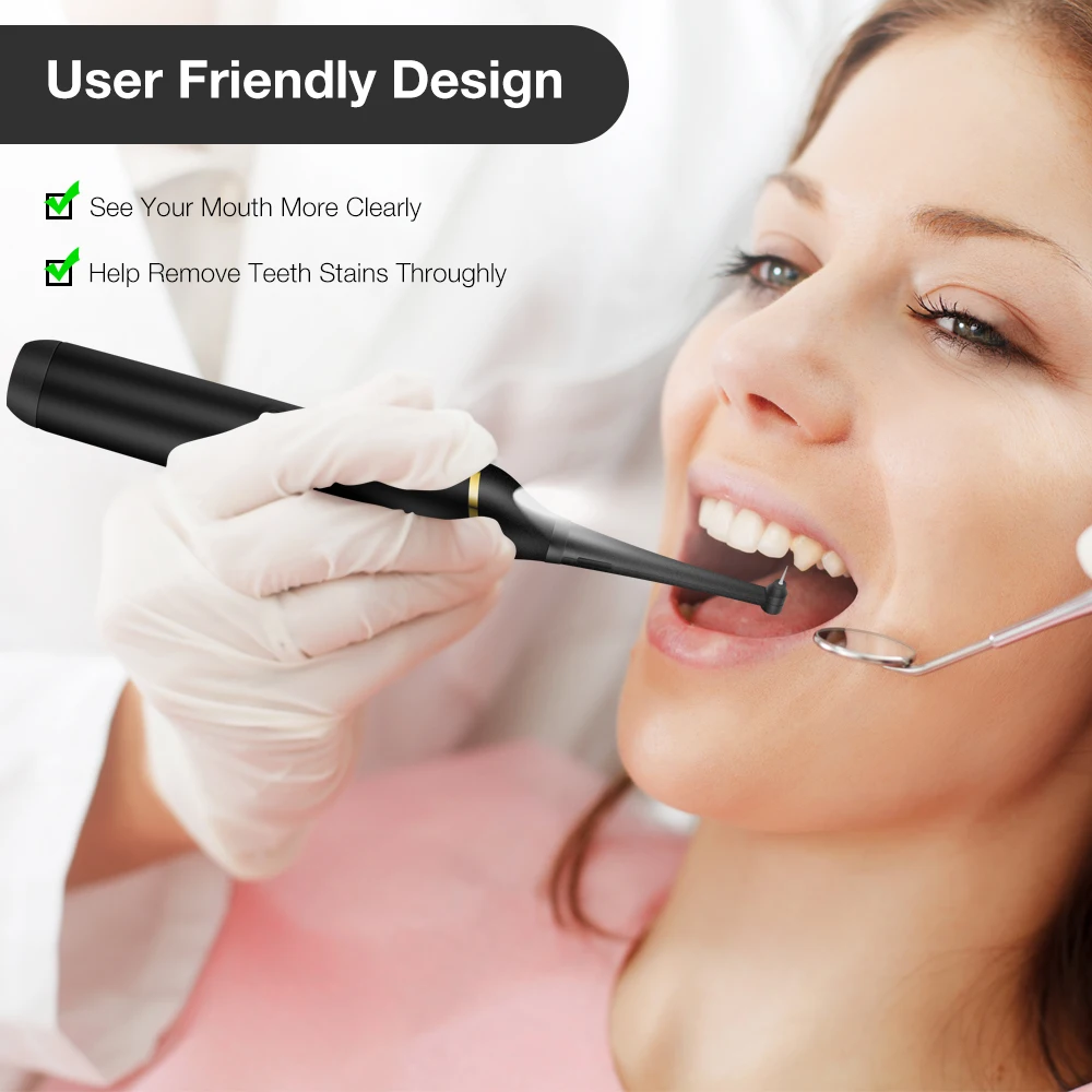 Electric Sonic Dental Calculus Scaler Portable with LED Teeth Whitening Kit Oral Care Teeth Tartar Remover Plaque Stains Cleaner