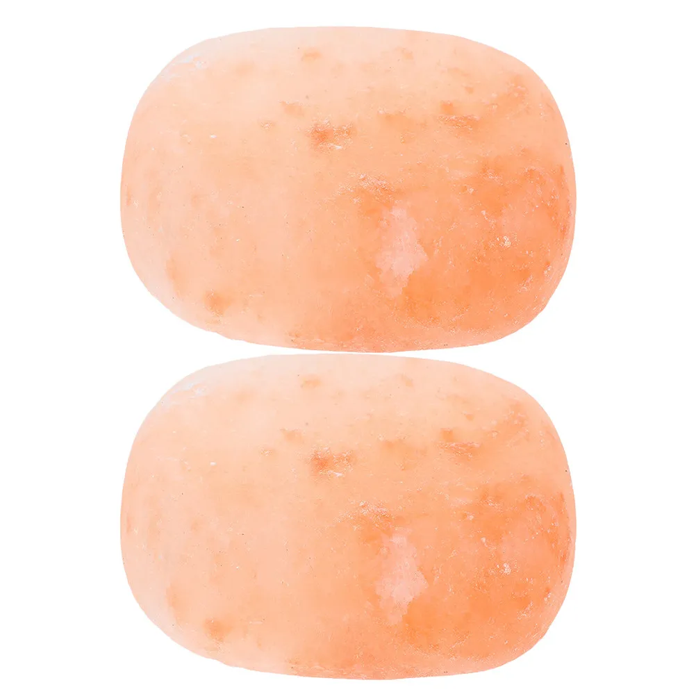 

2pcs Natural Mineral Soap Bar Exfoliating Salt Stone Block For Face Body Foot Skin Care Deep Cleaning Bath Spa Travel Portable