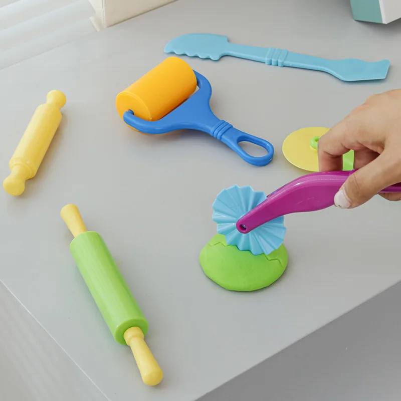 6-Piece Colorful Clay Tool Dough Tool Rolling Clay Roll Knife Dough Mold Hob Craft Tool