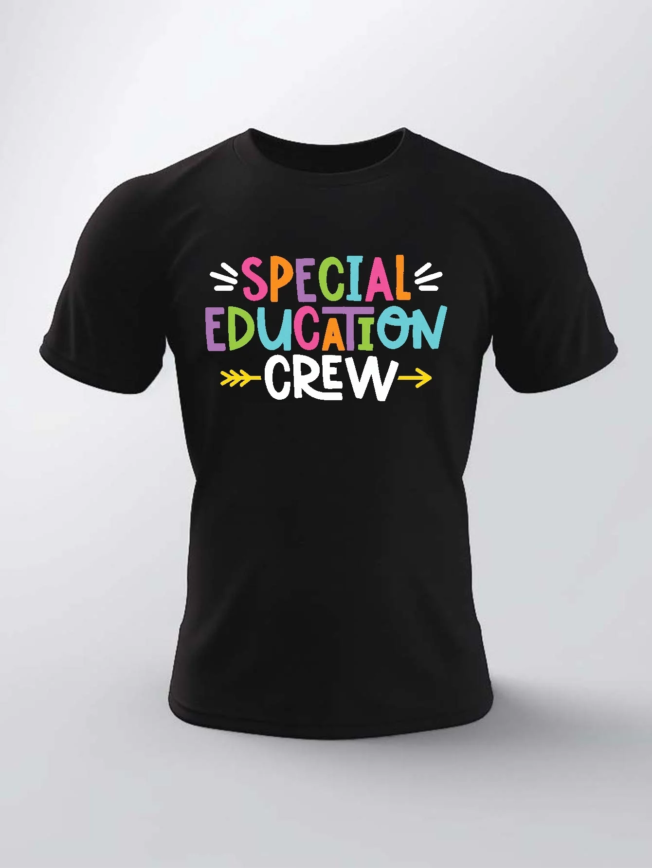 

Мужская футболка с принтом «Special Education Crew», повседневный топ с короткими рукавами, мужская одежда