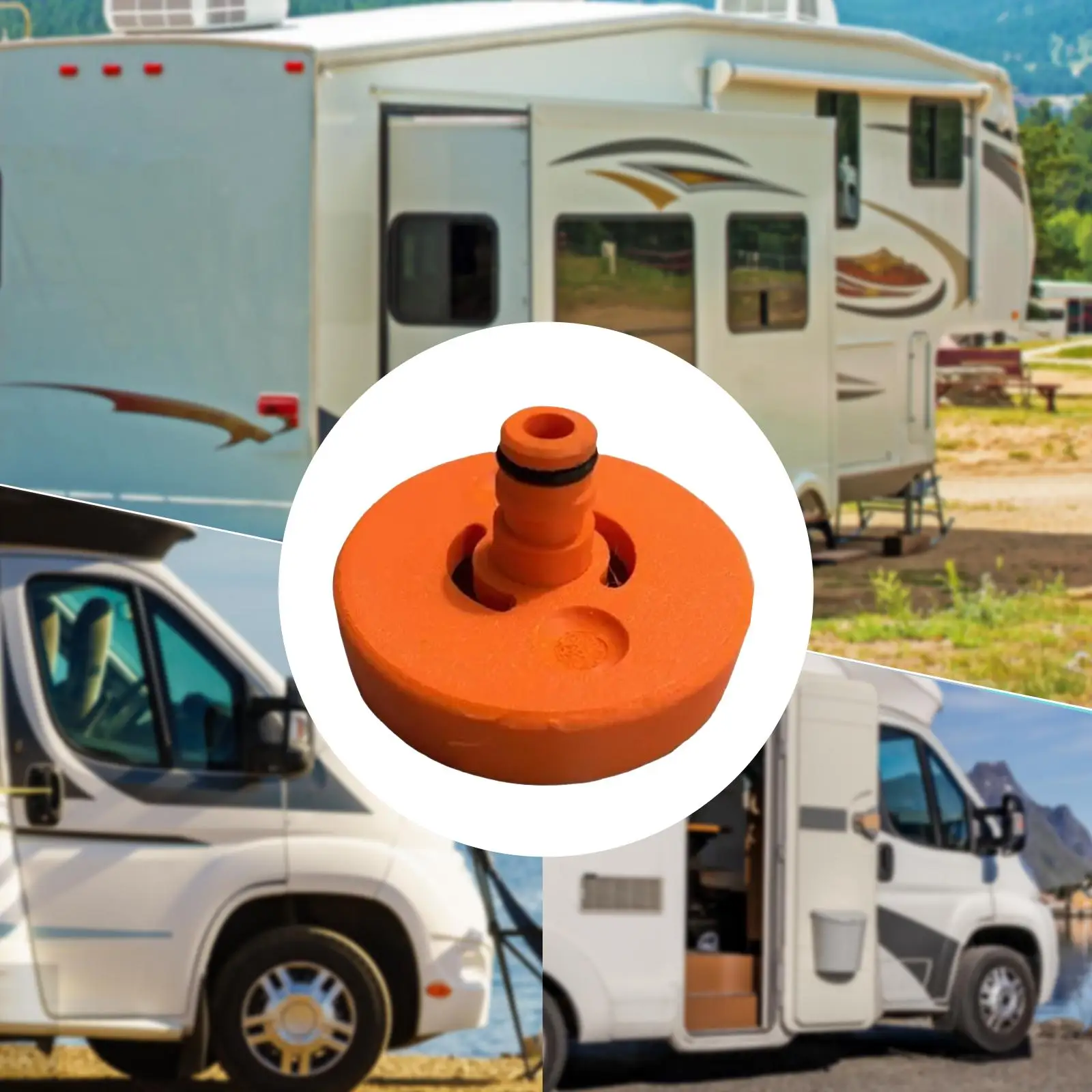 

RV Water Tank Filler Adapter Leak Resistant Inlet Cap for Trailer Camper Marine Boat Maintenance