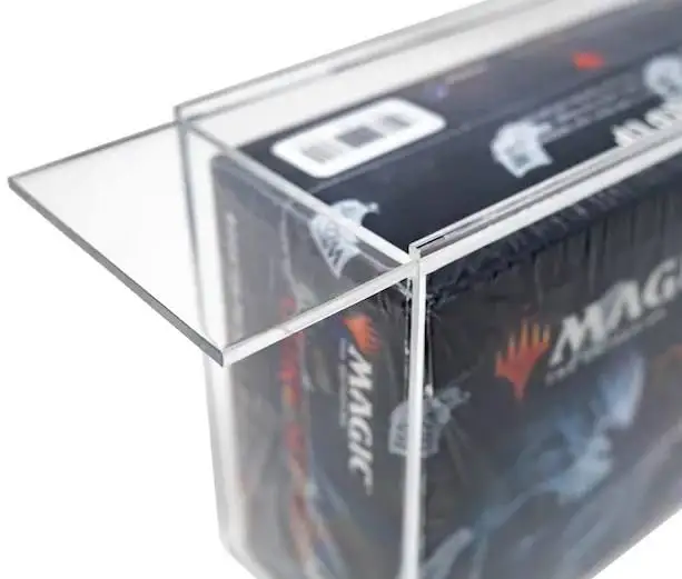 Dustproof Acrylic Booster Box Storage Display Case Protector for Magic The Gathering Collectibles Transparent Perspex Game Box