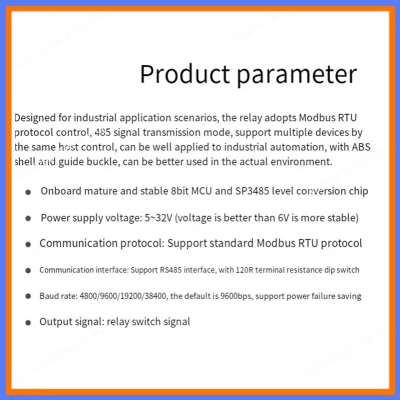 BAAE RS485 Modbus Relay PRO RS485 Interface Relay Modbus RTU Protocol Control Optocoupler Isolation