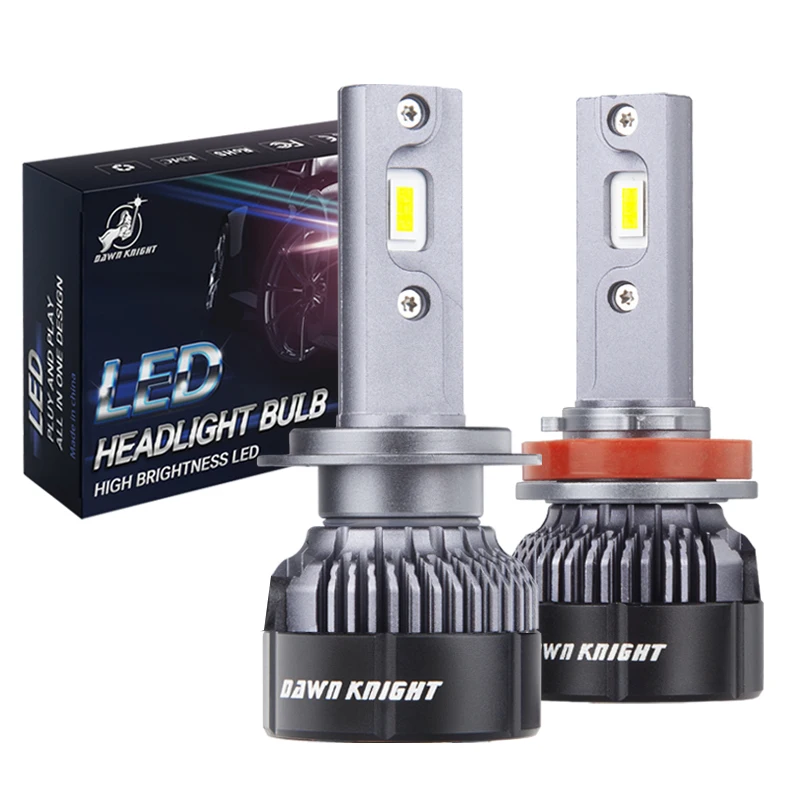DAWNKNIGHT K5C Mini 40W H7 H4 Long Life Version Led Headlight Bulb 4300K K6C Led HB3 H11 Lamp Bulb H1 HB4 Led Lights For Car 12V — zdjęcie 2