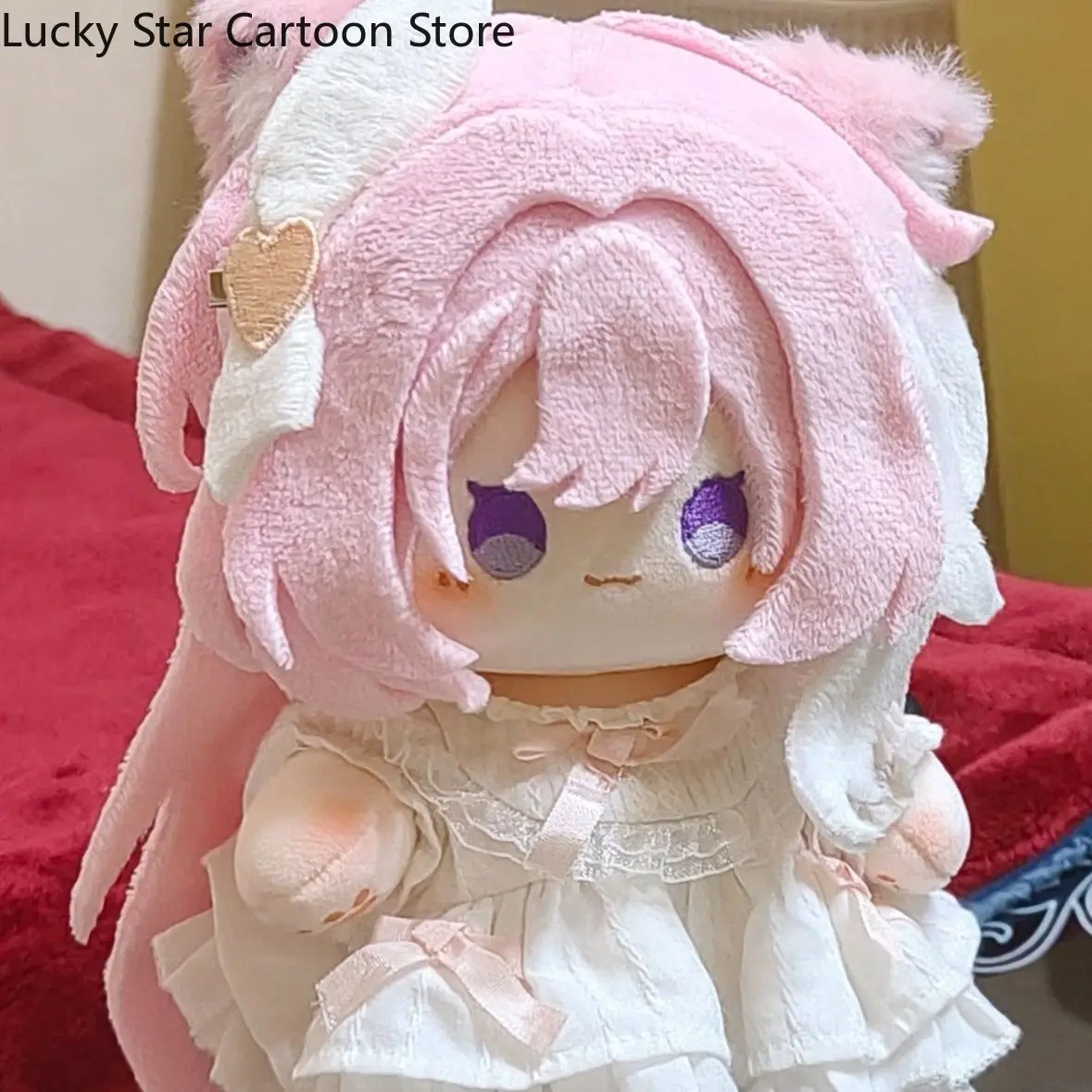 애니메이션 엘리시아 혼카이 임팩트 3 동물 귀 바디 드레스업 베개 옷 봉제 인형 피규어 크리스마스 선물 20cm 생일 선물