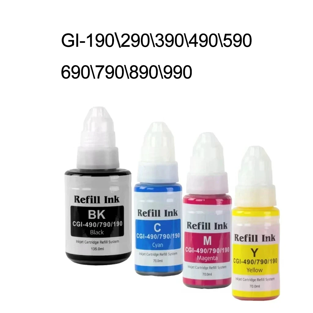 GI190 GI-190 Refill DGT Ink Premium Color Compatible Bulk Water Based Bottle For Canon Pixma G1100 G2100 G2110 G3110 Printer