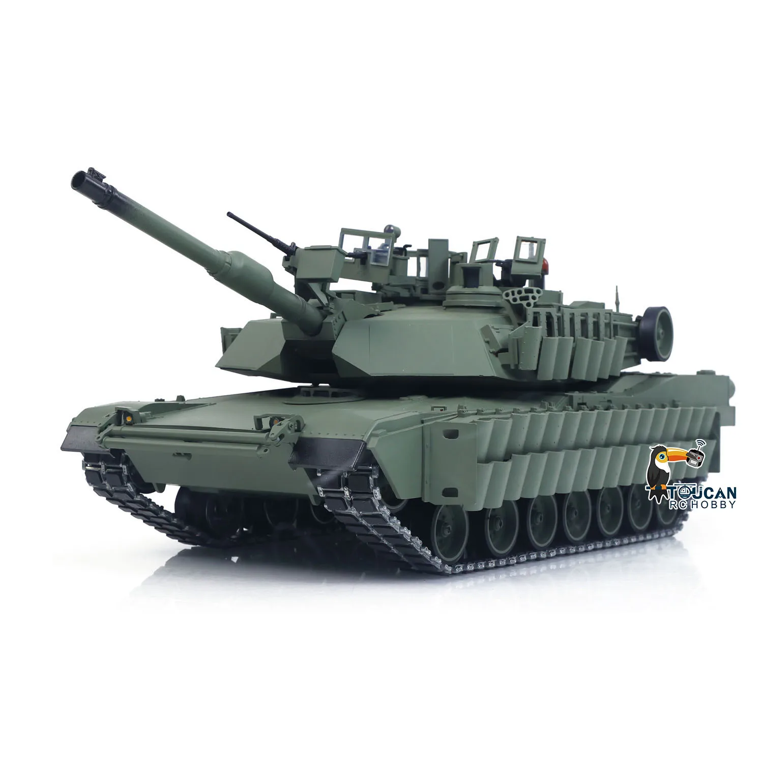 メタル トゥーカン タスク II 1/16 ラジコン戦車 3918 エイブラムス M1A2 IR デュアルフローギアボックス タレット360度回転 バレルリコイル エレベーション