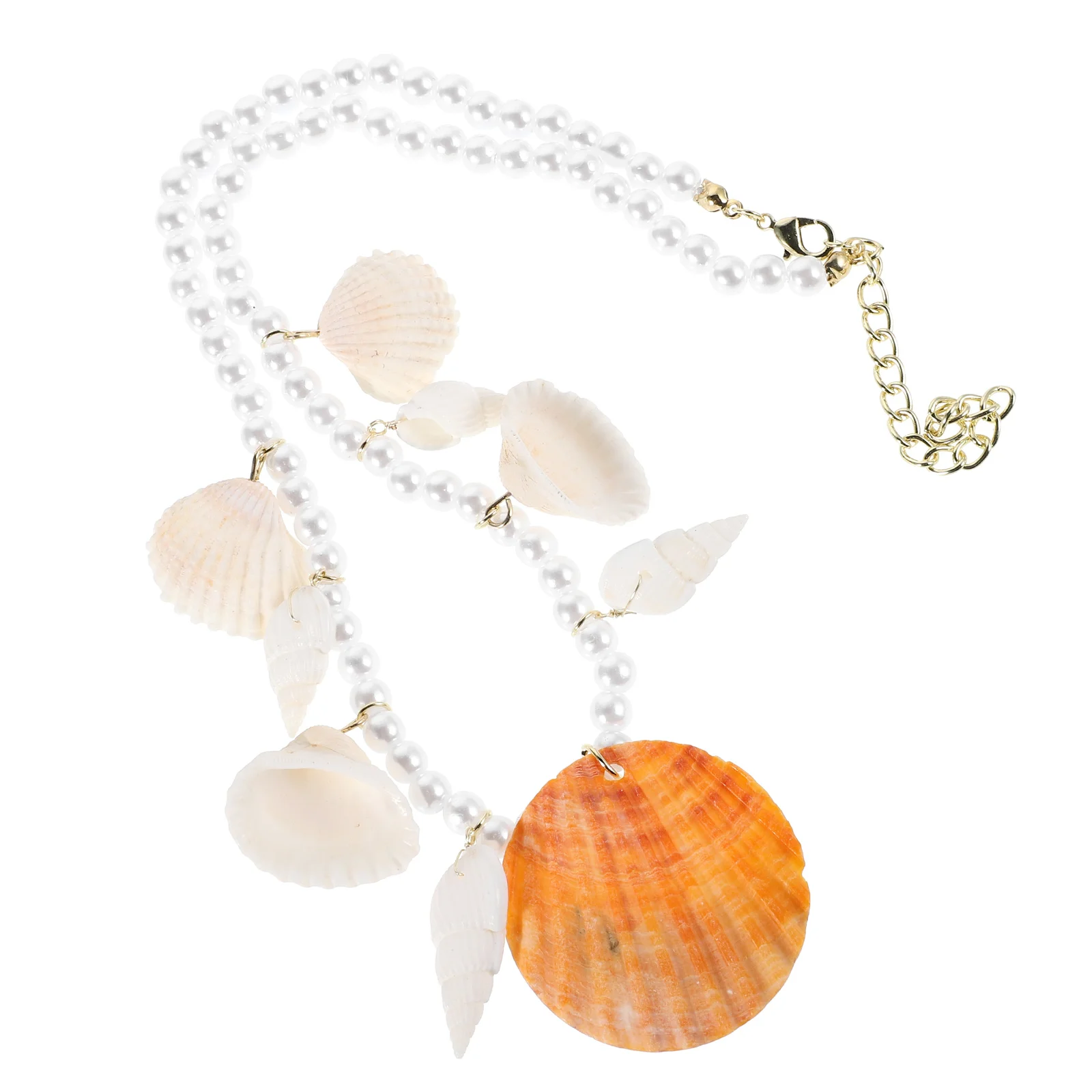 

Necklace Shell Chain Women Pearl Choker for Decorative Necklaces Bohemian Woman