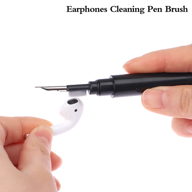 3 In 1 Bluetooth Cleaner Brush Kit Earphone Cleaning Pen For Headset Keyboard Multifunctional Cleaning Tools Cleaner Kit