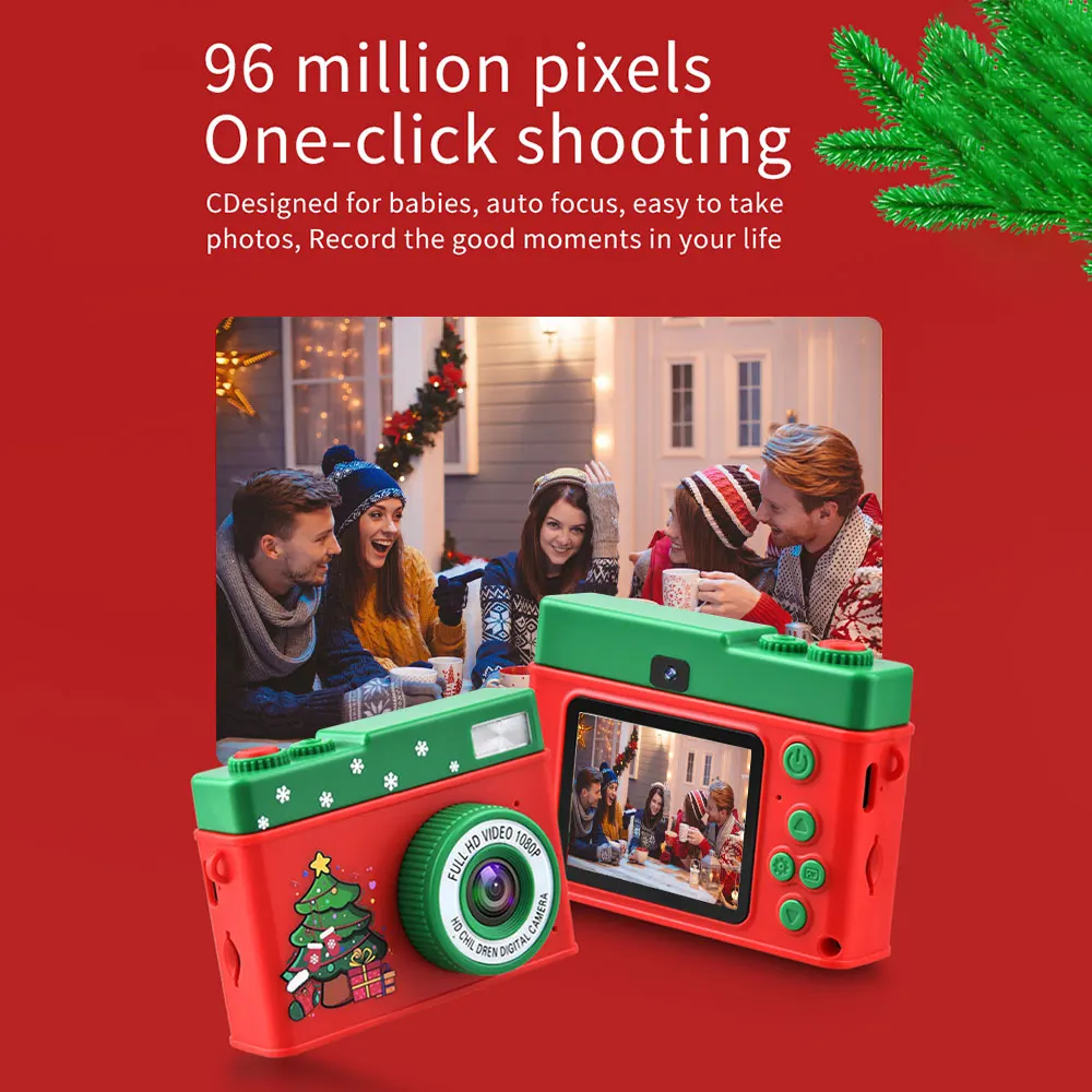 Digital Camera, 1080P HD Screen 2 inch Kid Camera for Photography Video Recording Music Playback Gaming Christmas gift