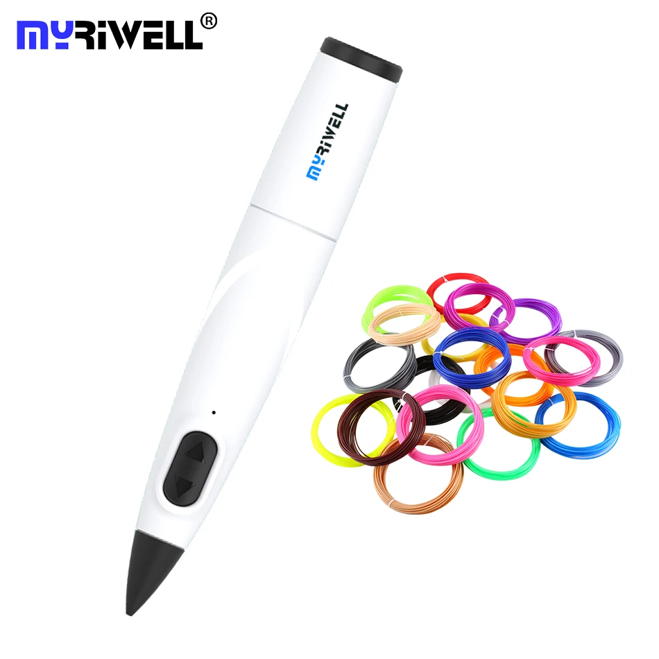 

Myriwell Low Temperature 3D Pen PR 300B 3d Printing Pen Best for Kids 10Colors PCL Filament 1.75mm Christmas Birthday Gift