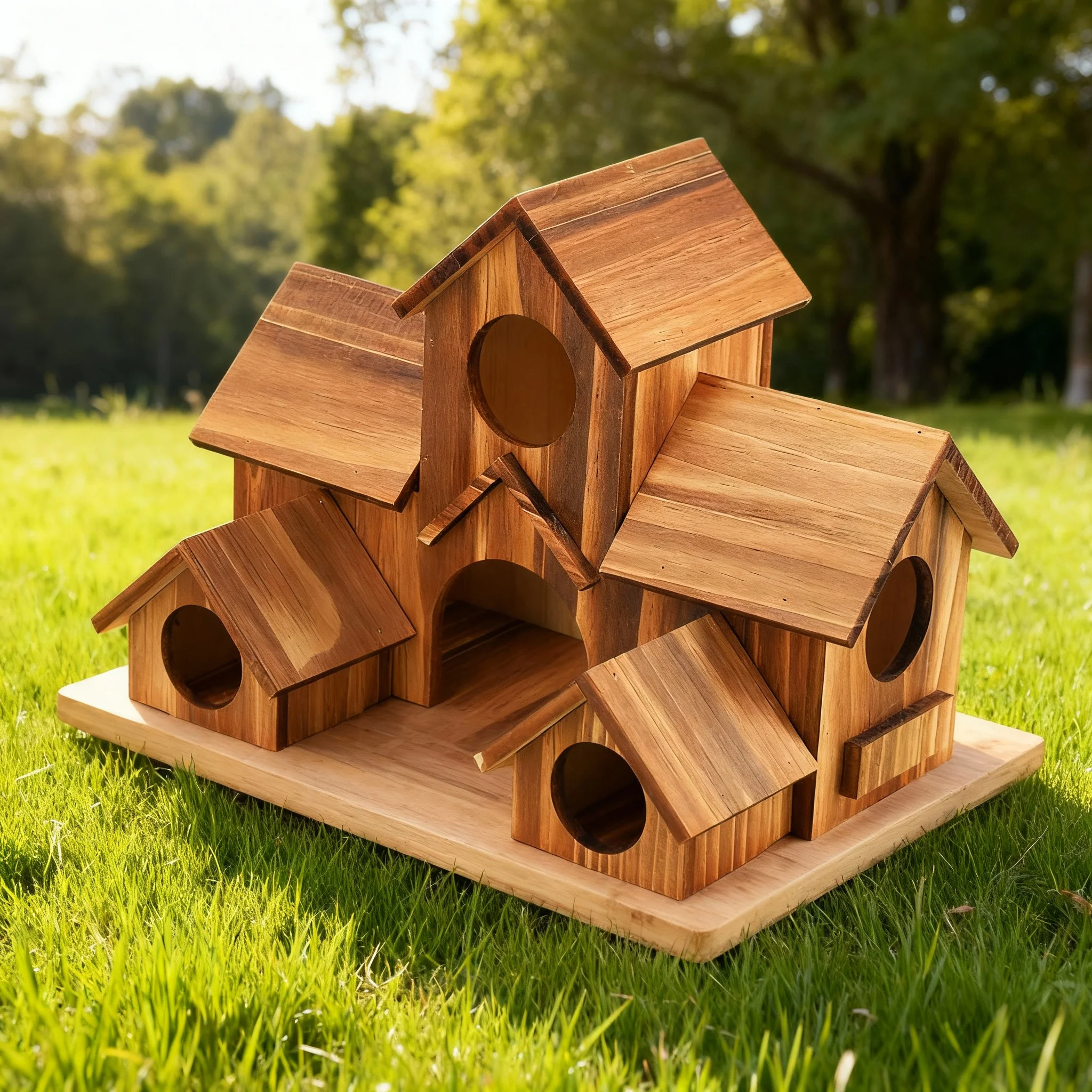 Casas para Pájaros, Gran Casa para Pájaros para Jardín, Patio Trasero, Decoración, para Pinzones, Pájaros Azules, Cardenales, Hechas a Mano, Humming 2026, 1 Unidad