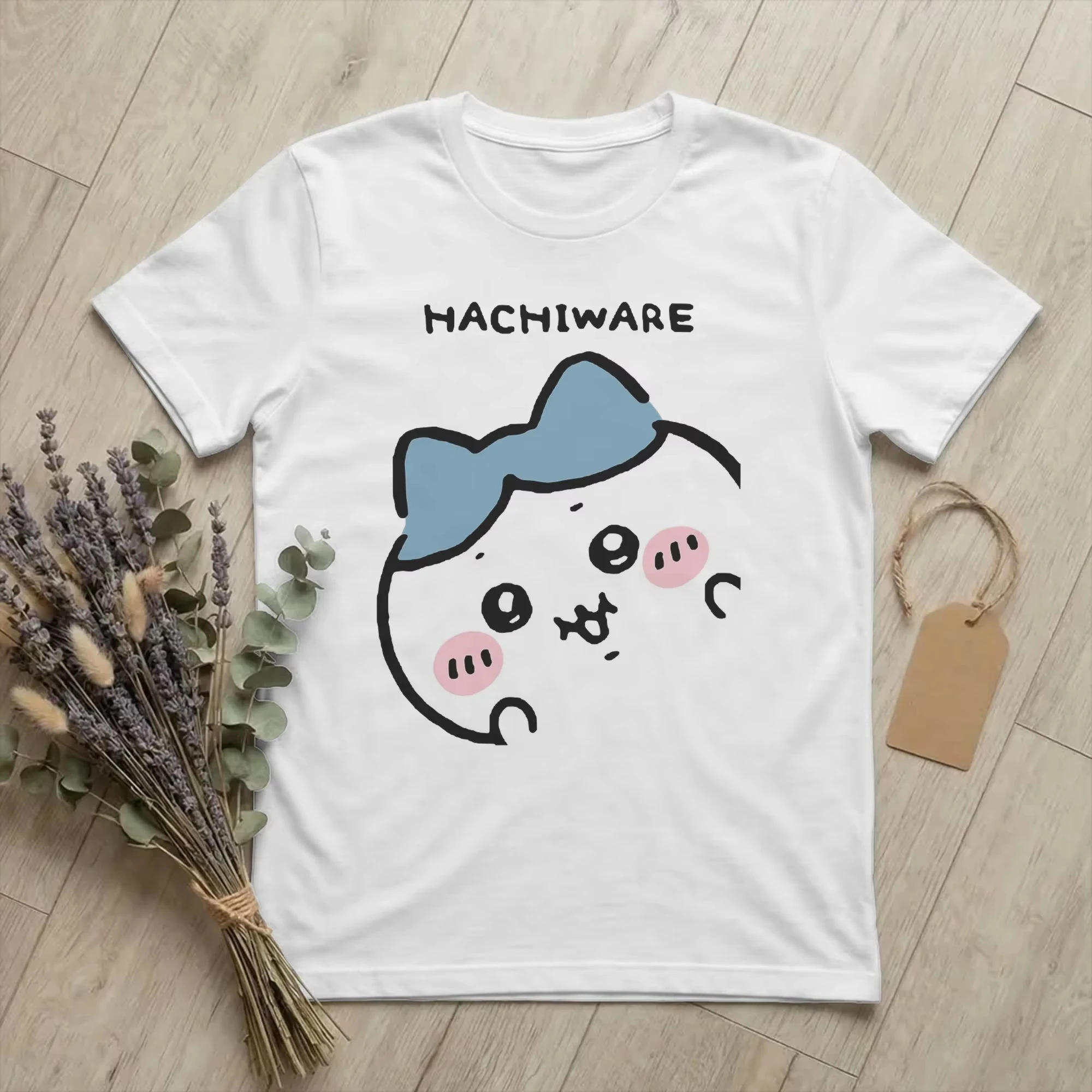 Chiikawa Cute Kawaii Anime Starry Tee Men's Women's Black Retro Cool Graphic Art Print Oversized Short Sleeve Streetwear Top