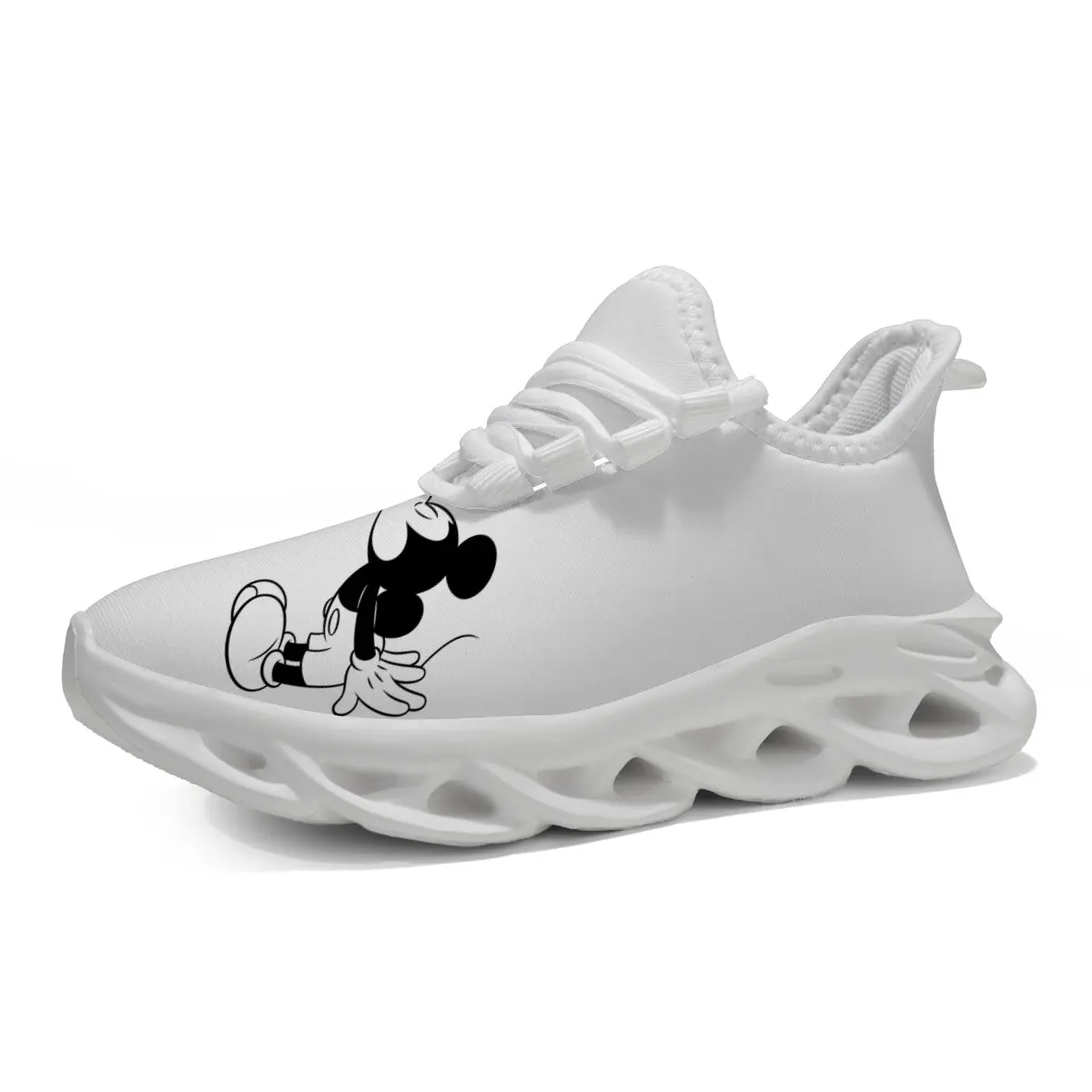 

Повседневные спортивные кроссовки с принтом белого Микки Мауса, детская обувь для мальчиков и девочек, мягкие кроссовки, обувь для маленьких мальчиков, Sportschuhe Kinder