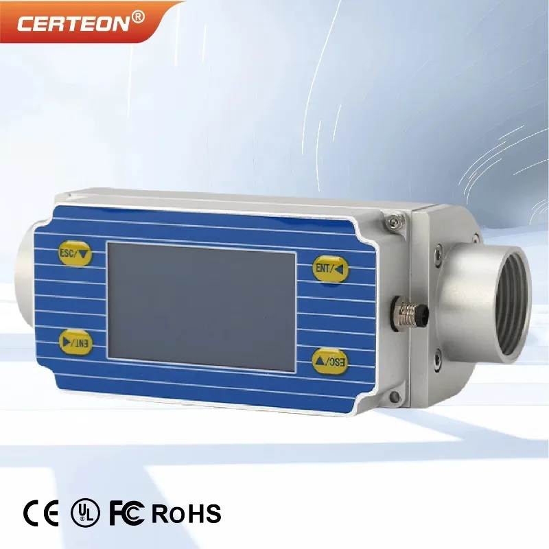 Thermal Gas Mass Flow Meter With Constant Temperature Difference For Compressed Air Instant And Cumulative Gas Mass Flow Meter