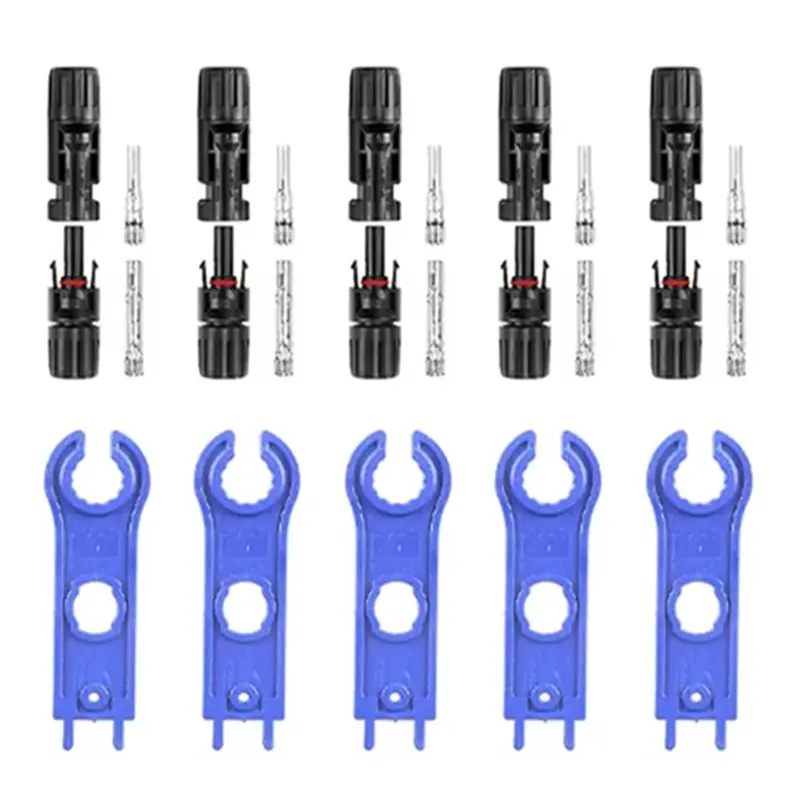 【ADORN】Photovoltaic Panel Plug-For 2.5/4/6Mm2 Cable-Solar PV Connector Kit-1000V 30A With Wrench(B2)