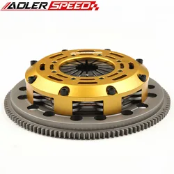 ADLERSPEED Racing Clutch Twin Disc &Flywheel For 04-05 BMW 325 330 530 X3 Z4 M54 6SP Medium