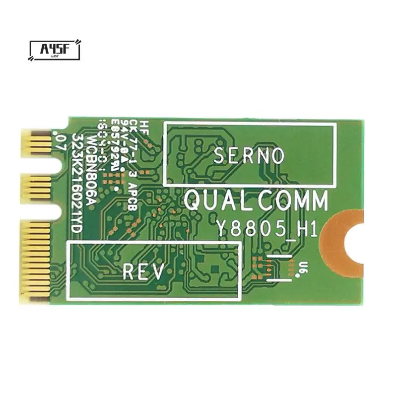 

A45F-Wireless Adapter Card For Qualcomm Atheros QCA9377 QCNFA435 802.11AC 2.4G/5G NGFF WIFI CARD Bluetooth 4.1
