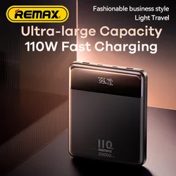 REMAX 140W 110W 100W High Power Bank Super szybkie ładowanie do iPhone 15 Pro MAX iPad MacBook Samsung S23 Xiaomi Laptop Powerbank