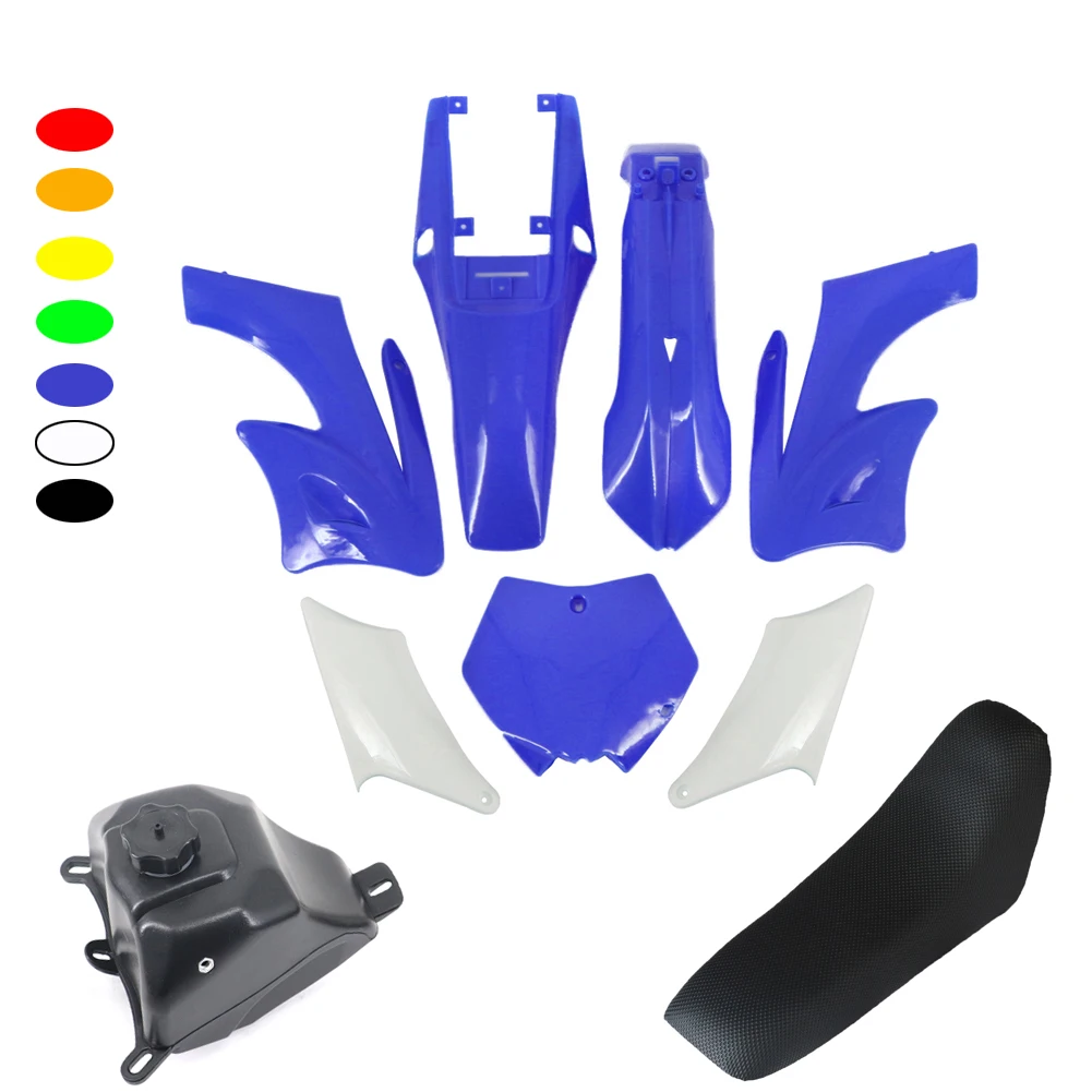 Plastikowe osłony Owiewki Błotniki Błotniki Siedzenia Racer Zbiorniki paliwa gazowego Do silnika 47 49cc 2-suwowy Apollo Kids Dirt Pocket Bike