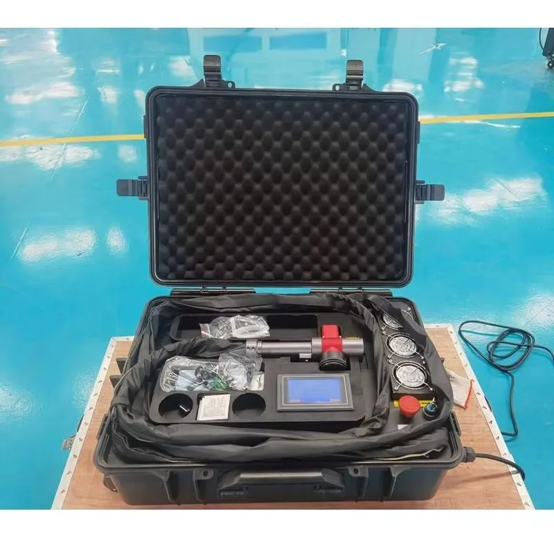 Portable 100W 200W 300W Pulse Fiber Laser Cleaning Machine for Rust Paint Oil Removal Metal Surface Treatment