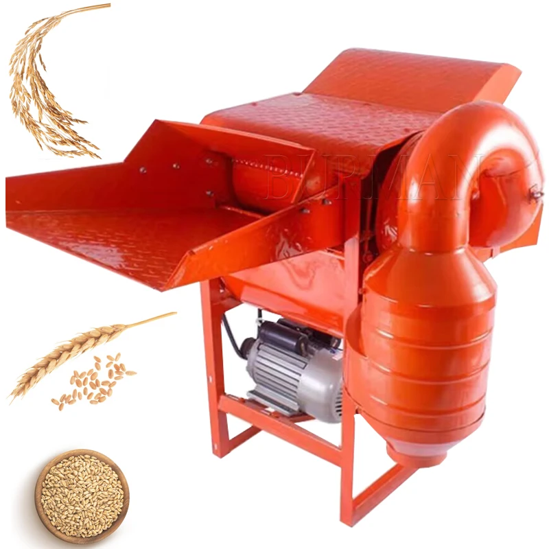 Multifunctional Small Household Rice Wheat Grain Multiple Crops Thresher Millet Soybean Rapeseed Sorghum Threshing Machine