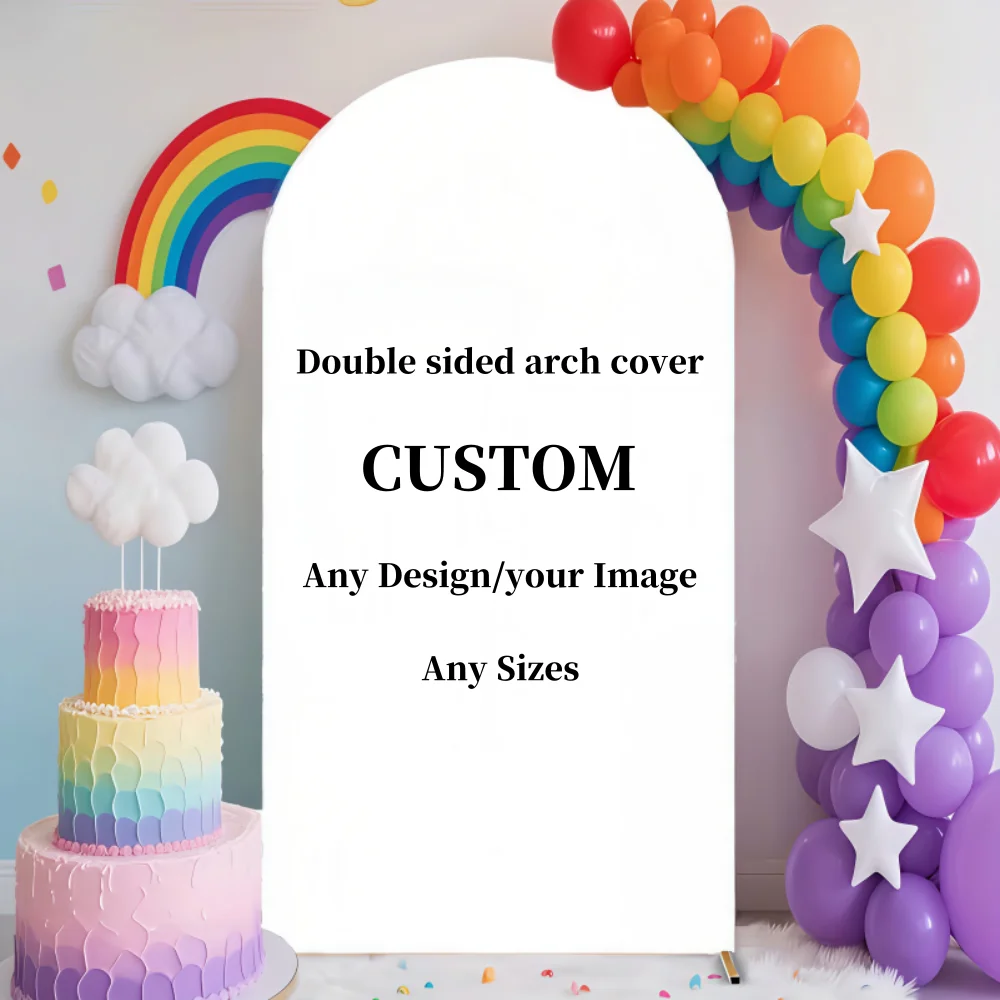 

Customize Wedding Arch Backdrop Cover Custom Birthday Baby Shower Bridal Shower Party Decoration Photo Background Fabric