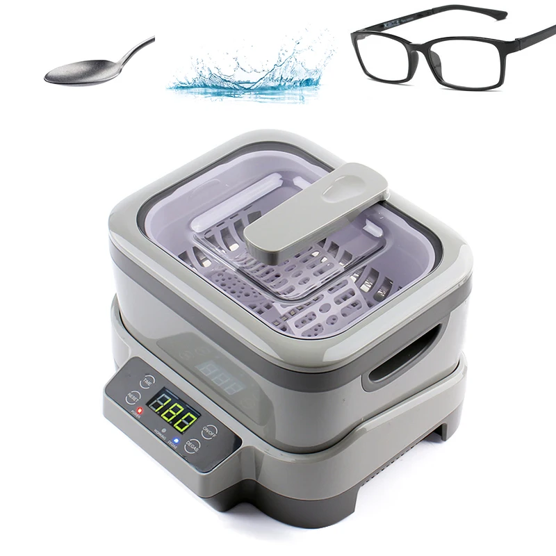 Digital Ultrasonic Cleaner Jewelry Glasses Denture Watch Circuit Board Small Split Type Ultrasonic Cleaning Machine