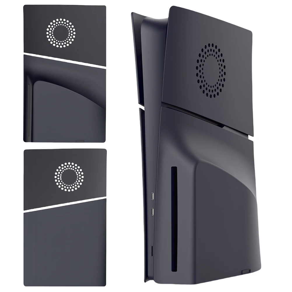 

Face Plate Console Cover with Cooling Vents ABS Hard Case Hard Shell Skin Dustproof Shockproof for PS5 Slim Disc Edition Console