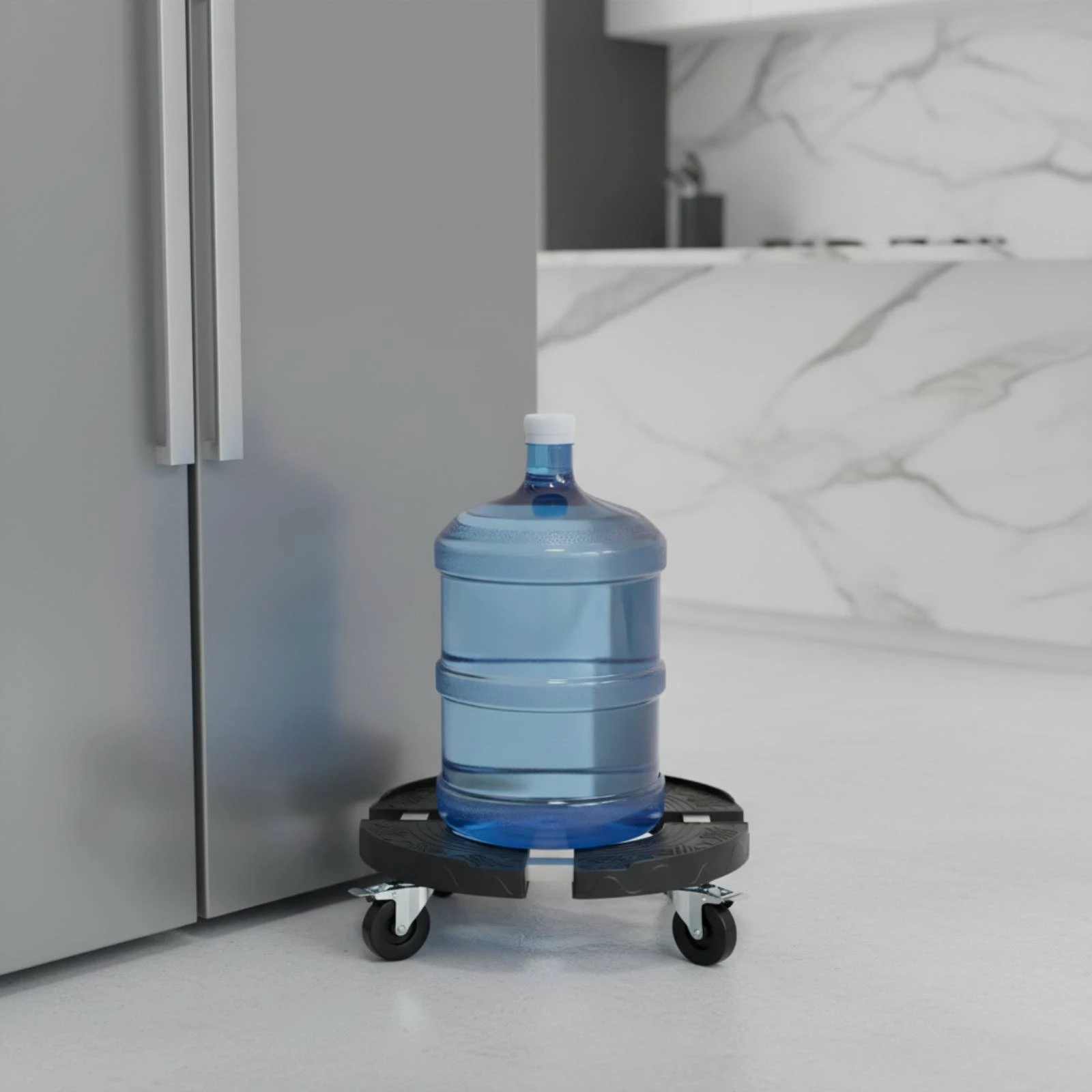 Gas Cylinder Dolly Adjustable Size Trash Can Dolly Oak Barrel Stand Easy to Move Transport Equipment Stable Base