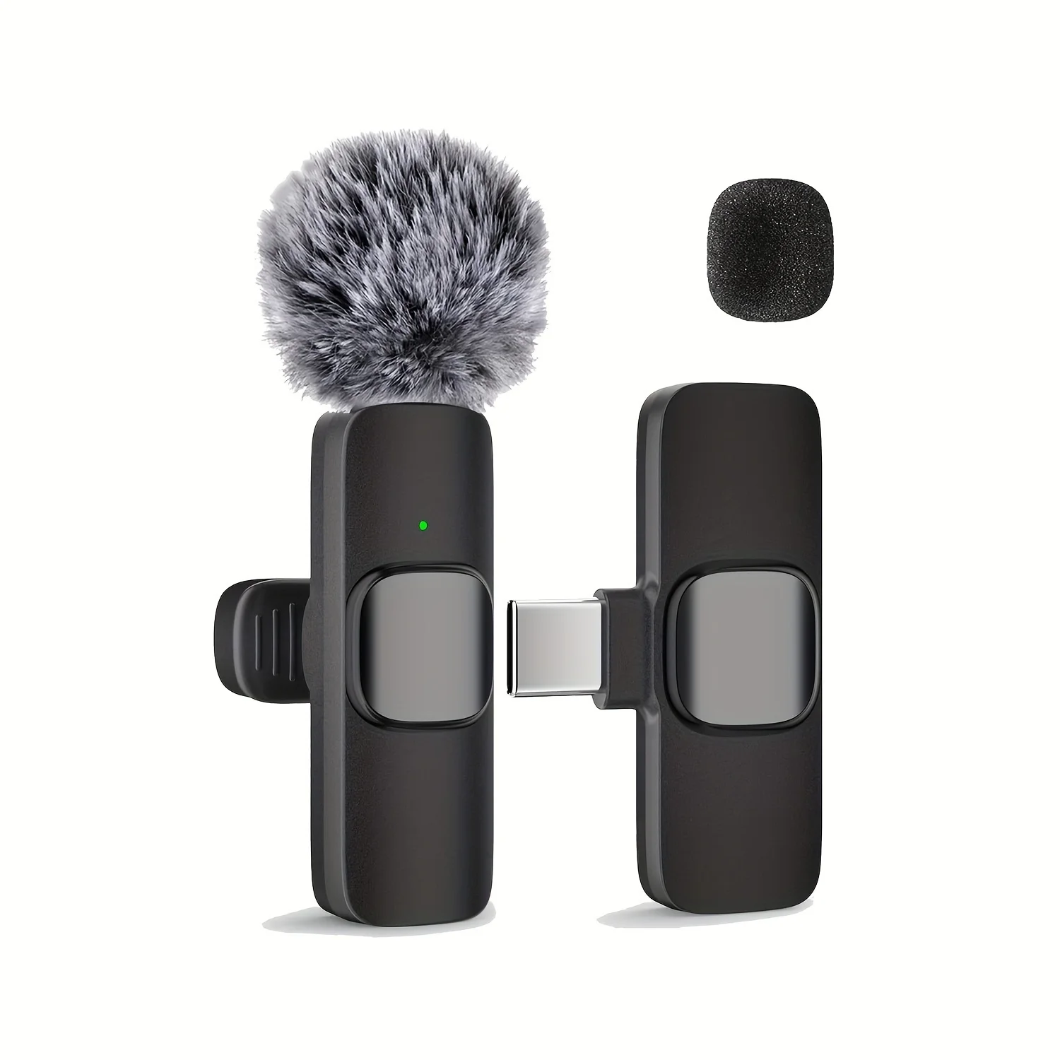 Wireless Microphone Type C Audio Recording for Live Streaming Video Conferencing Singing Video Conferencing Wireless Microphone