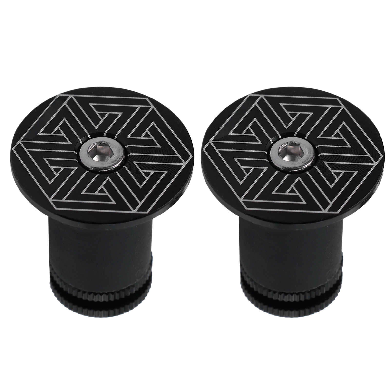 

2 Pcs Aluminum Alloy Handle Cover Bar Plugs Ends Bike Handlebar Cycling Road Grip Racing Small